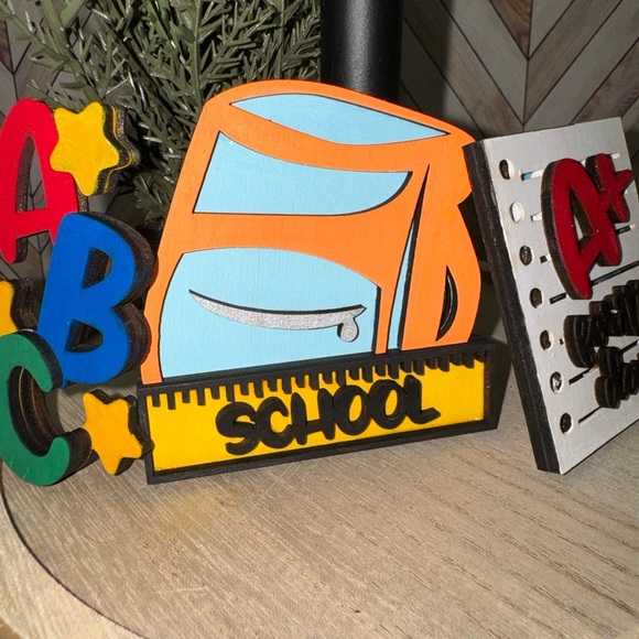 Adorable Back-to-School Tiered Tray Accents - Picture 5 of 15